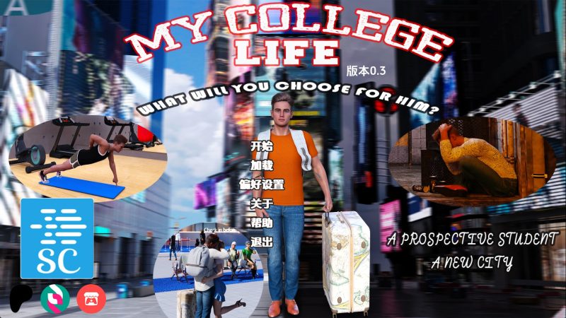 【欧美SLG/汉化/沙盒】我的大学生活Ch.1v0.3 汉化版【PC+安卓/2.27G/更新】(别名:我的学园生活)老色批福利社—lsp福利社老色批福利社