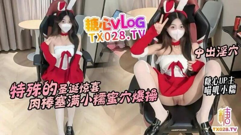 喵叽小糯 性感邻居圣诞节兔女郎套装上门挨操，撅起翘臀骚逼被鸡巴抽插内射老色批福利社—lsp福利社老色批福利社